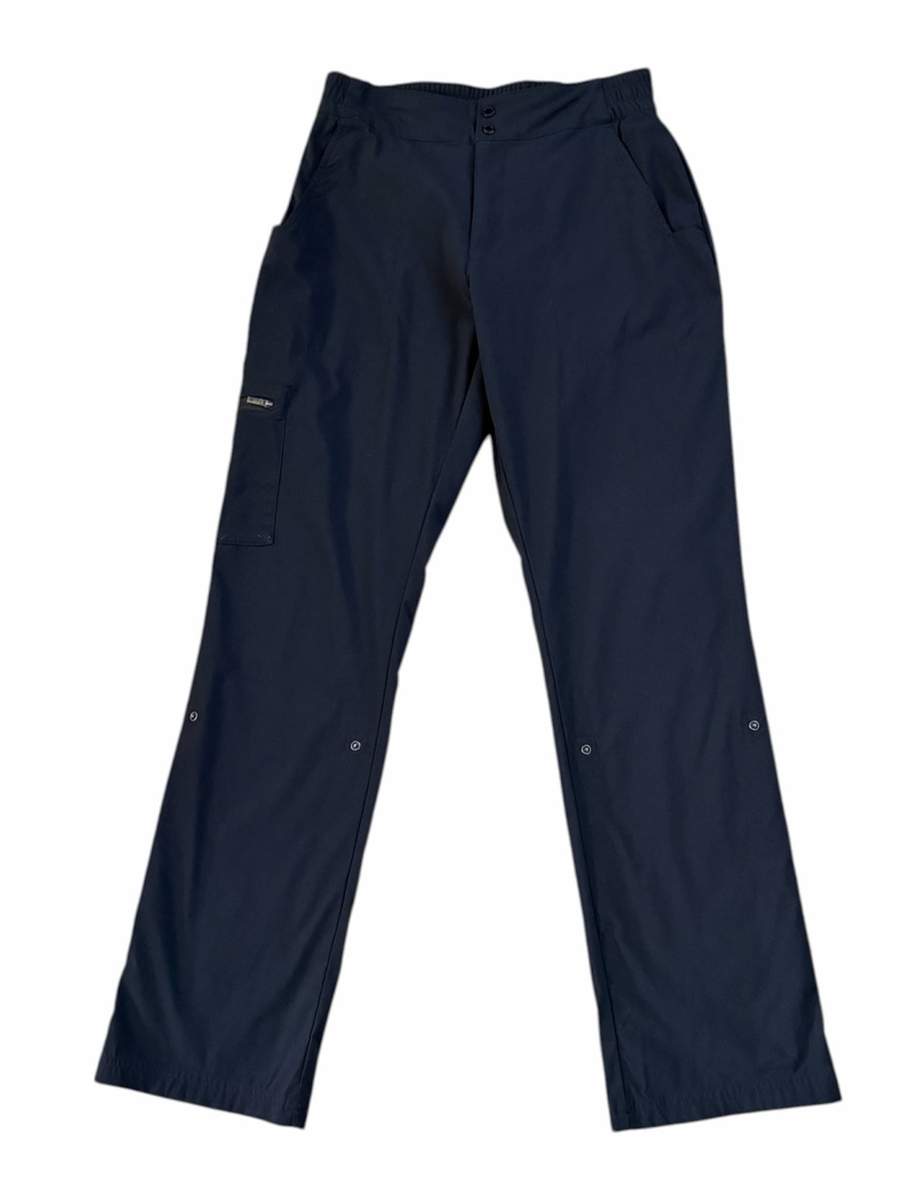 Columbia Women's Black Nylon Roll Cuff Hiking Pants Size 8